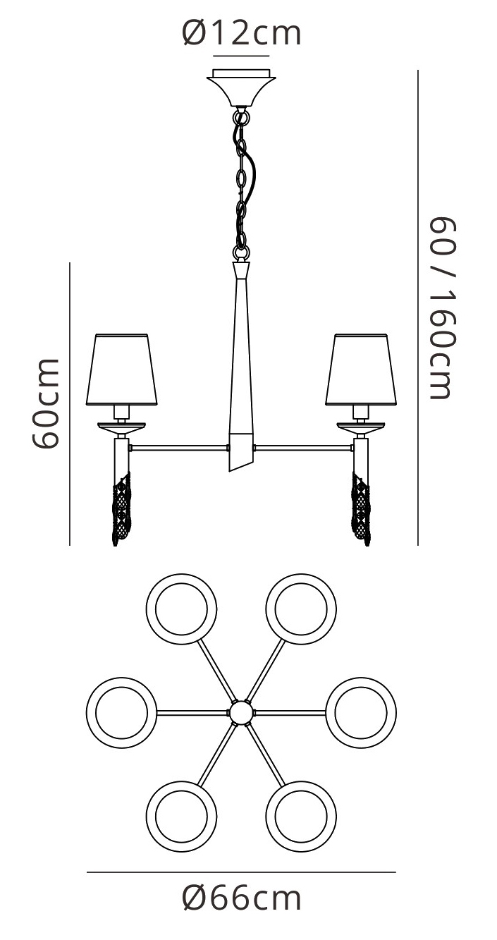 Tiffany Polished Chrome-Cream Crystal Ceiling Lights Mantra Shaded Crystal Fittings